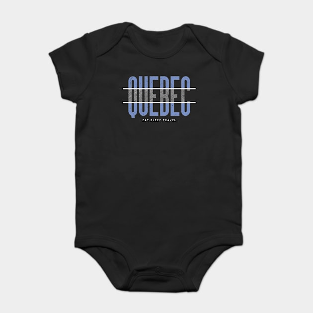 Quebec trip Baby Bodysuit by SerenityByAlex